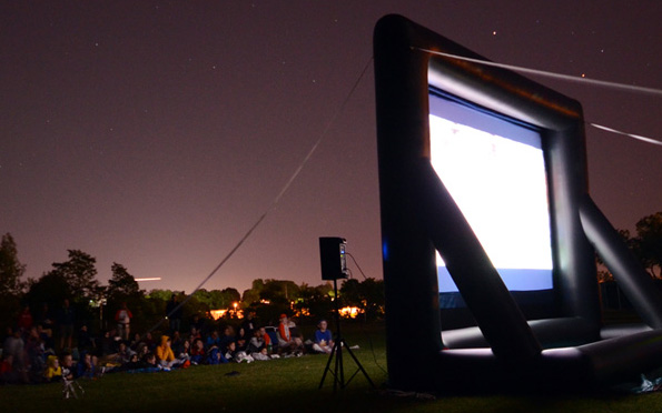 Ballpark outdoor cinema